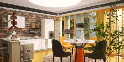 café da manhã na cozinha🧡🧡