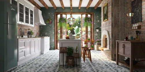 Contemporary Farmhouse Kitchen 