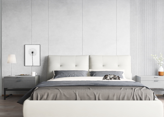 Comfy Bedroom For Two Design Rendering