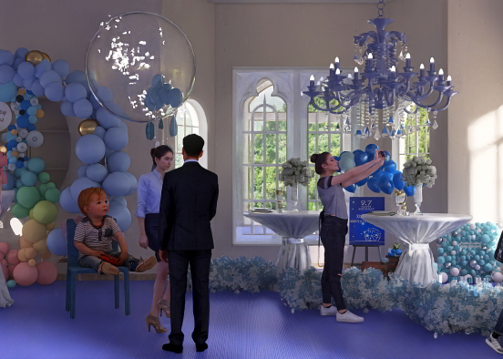 Dream party for baby born  Design Rendering