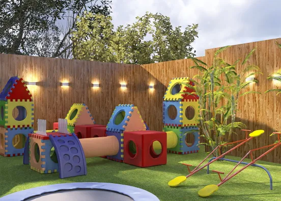 backyard for kids  Design Rendering