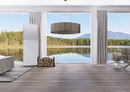 Lake view with modern style  Design Rendering