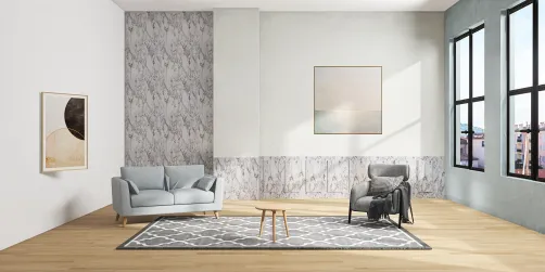 A Modern and simple living room