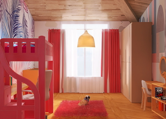 Habitación de niña.🩷🩷 Design Rendering