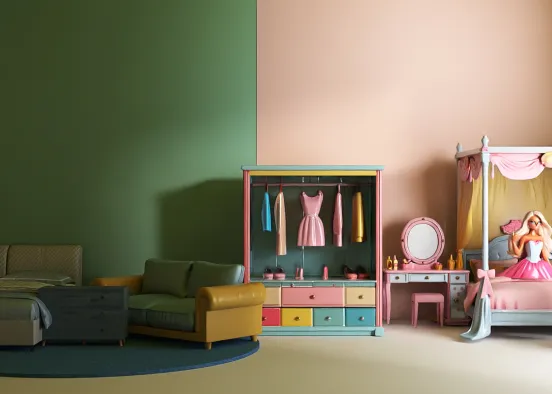 # A Barbie room by Cece Renderização de Design