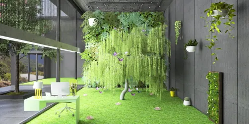 Green industrial room