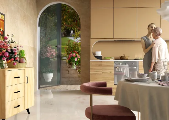 # My mother's kitchen Renderização de Design