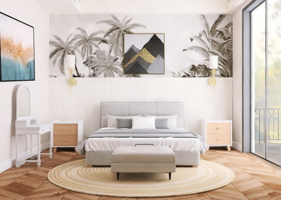 Dream vacation home bedroom Design Rendering