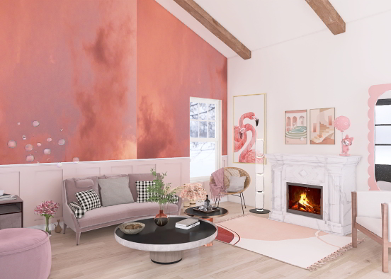 Bestie Hangout - Wainscot Design Rendering