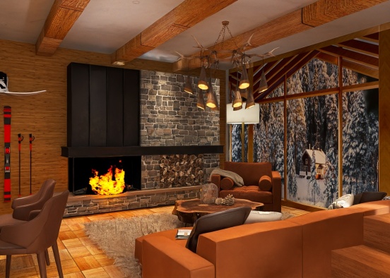 Ski Lodge Design Rendering