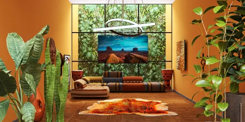 African living room idea