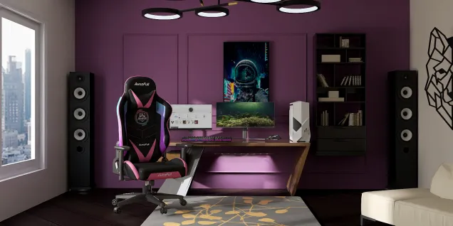 Purple Ambience Gaming Room😍🔥