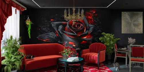 The black rose room.
