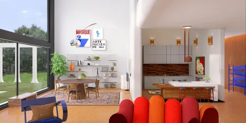 midcentury kitchen diner