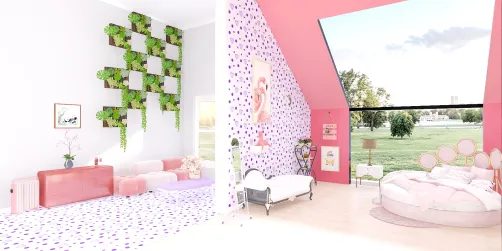 Pink cherry blossom Bedroom