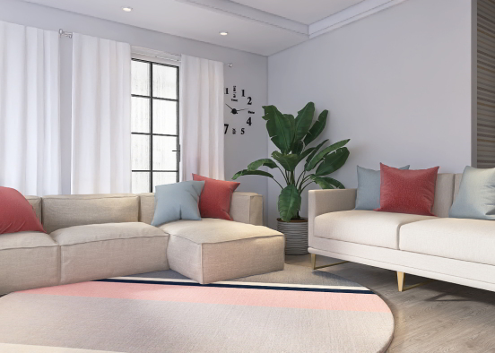 Nice living room 🛋 Design Rendering