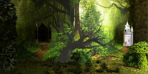 Gothic Church in the woods 