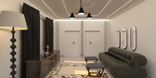 Retro Foyer #3.  Hotel Lobby.