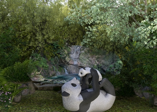 Earth Day; Saving Pandas  Design Rendering