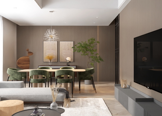 Luxury Apartment  Design Rendering
