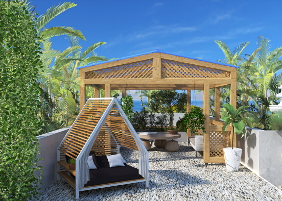 Tropical rooftop 🌴  Design Rendering