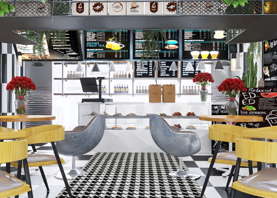 Small Restaurant ❤️ Design Rendering
