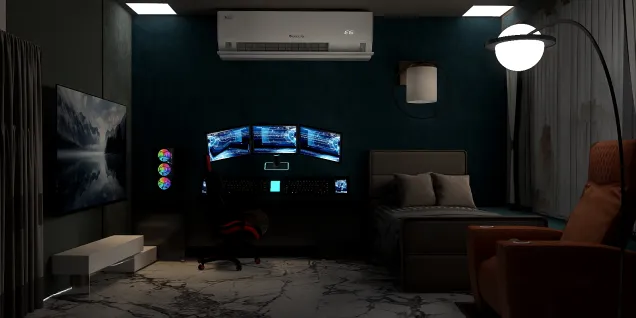 gamerz bed room and setup room