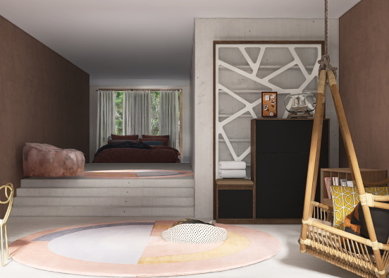 chambre minimaliste ❤️ Design Rendering