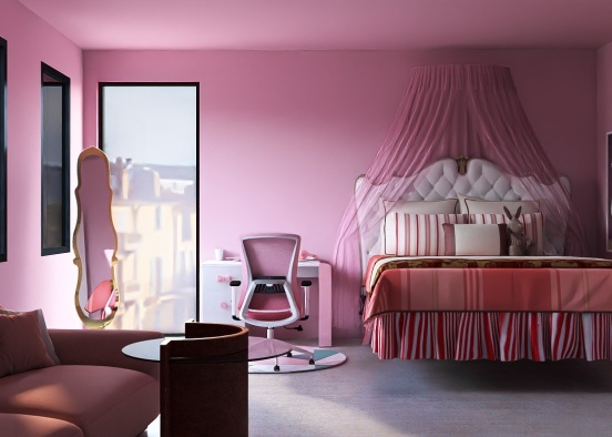 Princess Aurora inspired room!🩷💘💗💕🌺🌷🦩🦑🍑🍧 Design Rendering
