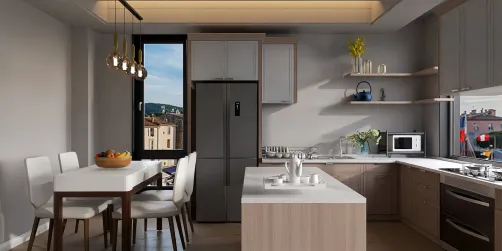 kitchen and dinning area
