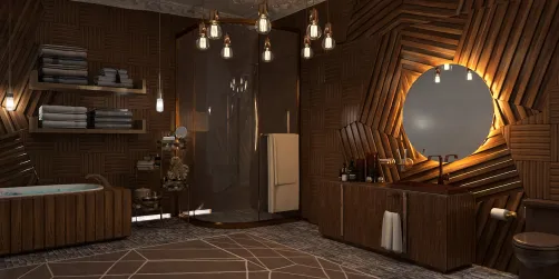 Brown Bathroom