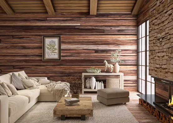 # Welcoming cabin 🤍🤎✨ Renderização de Design