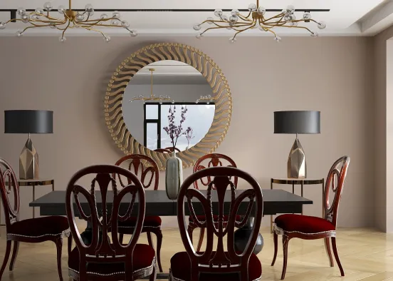 # Beautiful Dining Room Renderização de Design