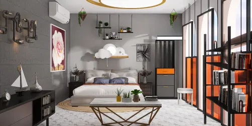 Luxurious Black Theme Bedroom design 🏡