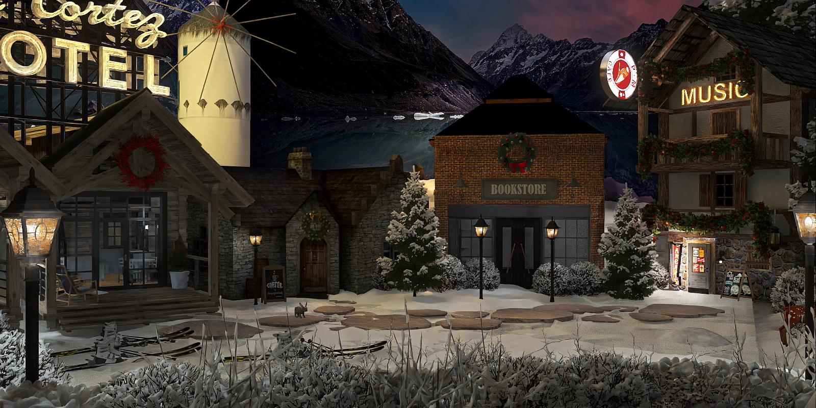 Ski Town - Out West, US