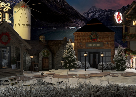 Ski Town - Out West, US Design Rendering