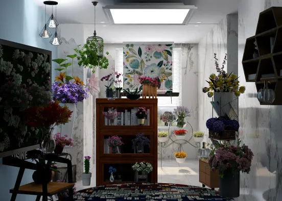 Flower shop Design Rendering