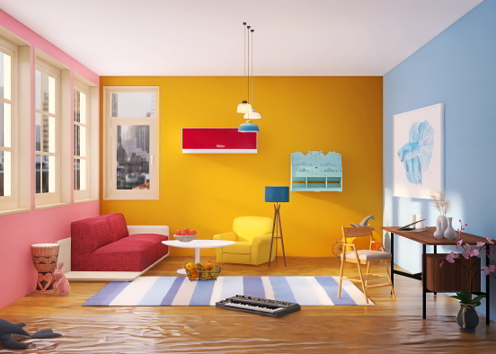 Pansexual themed living! Design Rendering