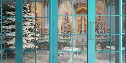 Design #2. Heated outdoor seating @ bakery .