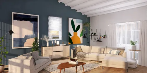 Modern Blue living room