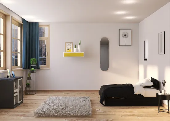minimall bedroom Design Rendering
