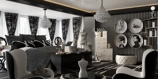 Vintage style. Black and white. 