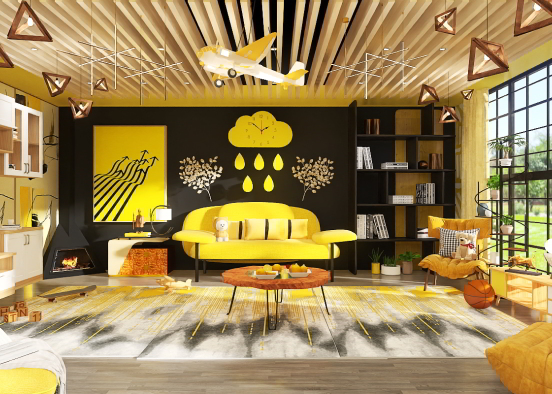 "Lime Livingroom" ✨🍋 Design Rendering