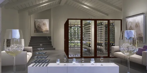 Modern wine cellar 