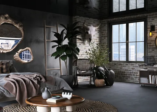 # .Rustic & Industrial. Renderização de Design