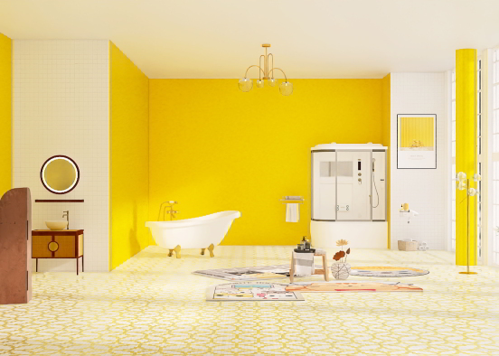 ~yellow bathroom 💛~ Design Rendering
