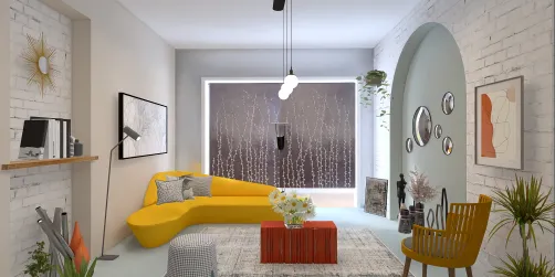 Yellow and Orange Interior