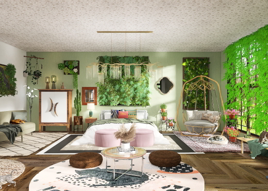 Space under the stairs  Design Rendering