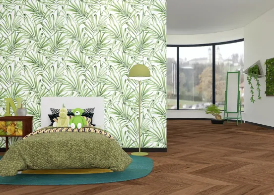 My sister likes green and plants Design Rendering