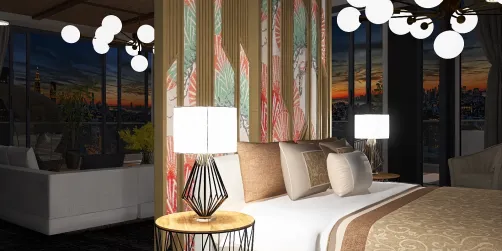 Wraparound Terrace Hotel Room, New York 
